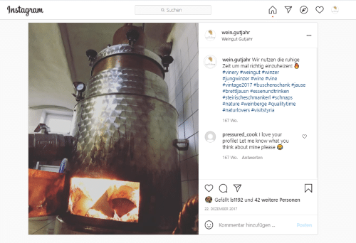 Instagram Weingut Gutjahr